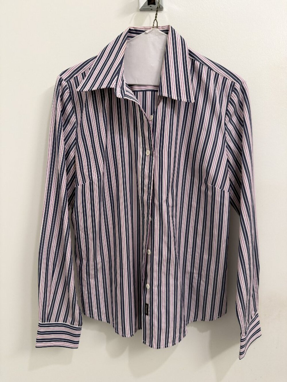 C102 Façonnable Tailored Striped Cotton Dress Shirt
